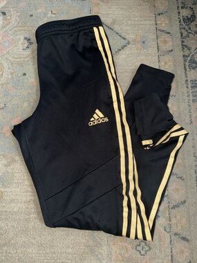 Adidas men’s soccer tiro pants black/gold